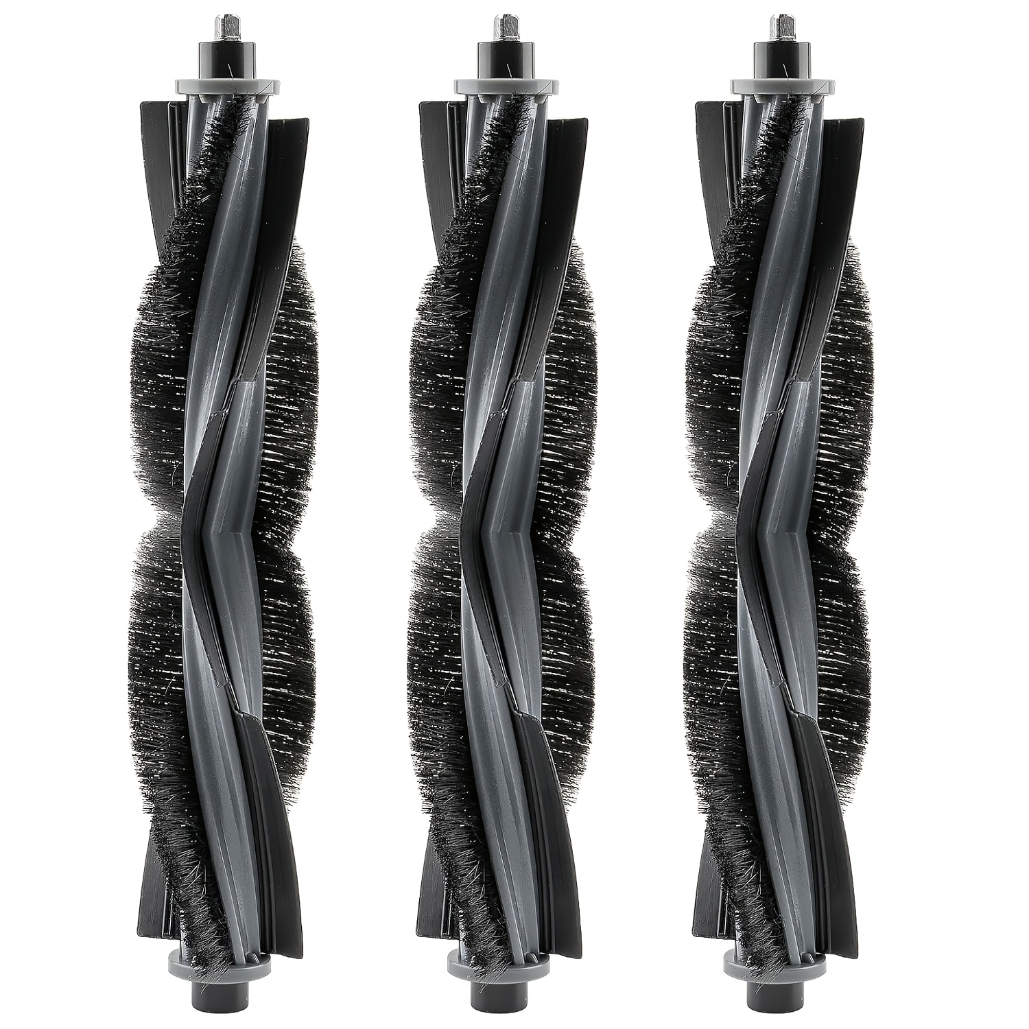 TEMU 3 Pack Compatible For X2 Omni/x2 Pro/x2 Robotic Vacuum Replacement Roller Brushes With Nylon Bristles, Main Brush Rollers, Suitable For X2 Omni