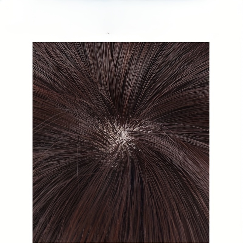 chic french air bangs clip in hairpiece for women heat resistant synthetic fiber natural fluffy look details 2