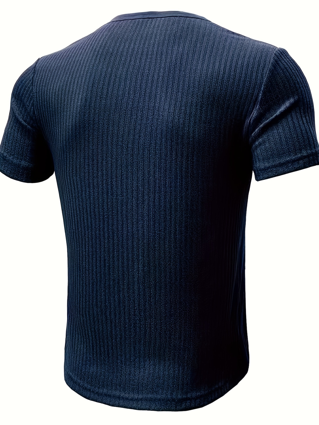 【2plan】Nora Stripe Henley Neck Short Sleeve Knit Rib Knit Short-Sleeve Henley | Theory Project