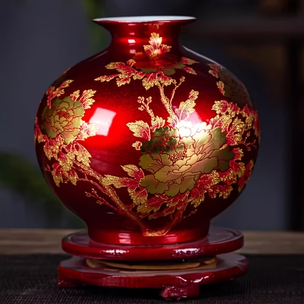 vaso de flores em esmalte   com tema   -   produto de decoração para casa. ornamentos de cerâmica com qualidade de arranjo floral  ,   ter Detalhes do produto 1