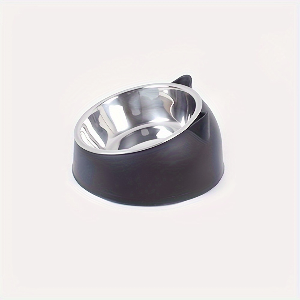 Pet Cat Bowl Detachable -one Water And Food Bowl Cervical Protection Tilted Angle Cat Bowl