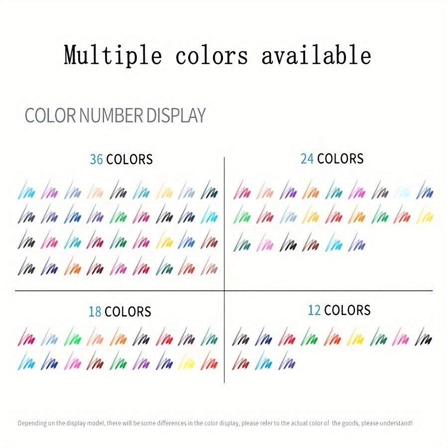 12/18/24/36pcs, 12/18/24/36Colored Pencils Are Suitable For Art And Painting Supplies, With Bright Colors That Are Easy To Color And Not Easy To Break. They Are Very Convenient To Use And Are Suitable For Adult Coloring, Sketching, Painting, And Can Also Be Given As Gifts To Good Friends
