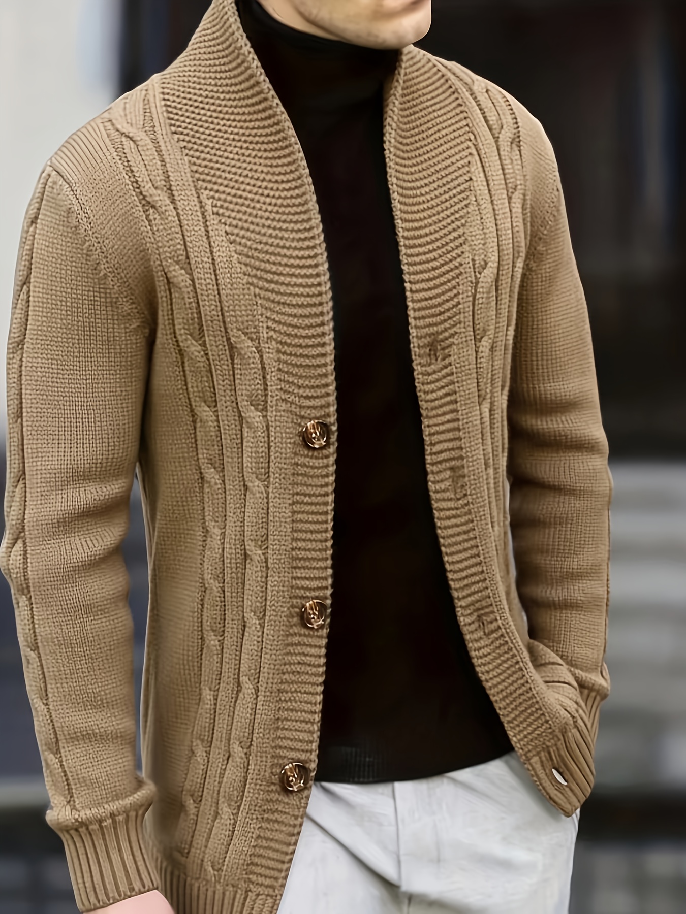 exclusive Knit Long Sleeve Pullover Sweater Temujin OBM Men's Fashion New Twist Solid Color 11 exclusive Knit Long Sleeve Pullover Sweater Temujin OBM Men's Fashion New Twist Solid Color - Image 11