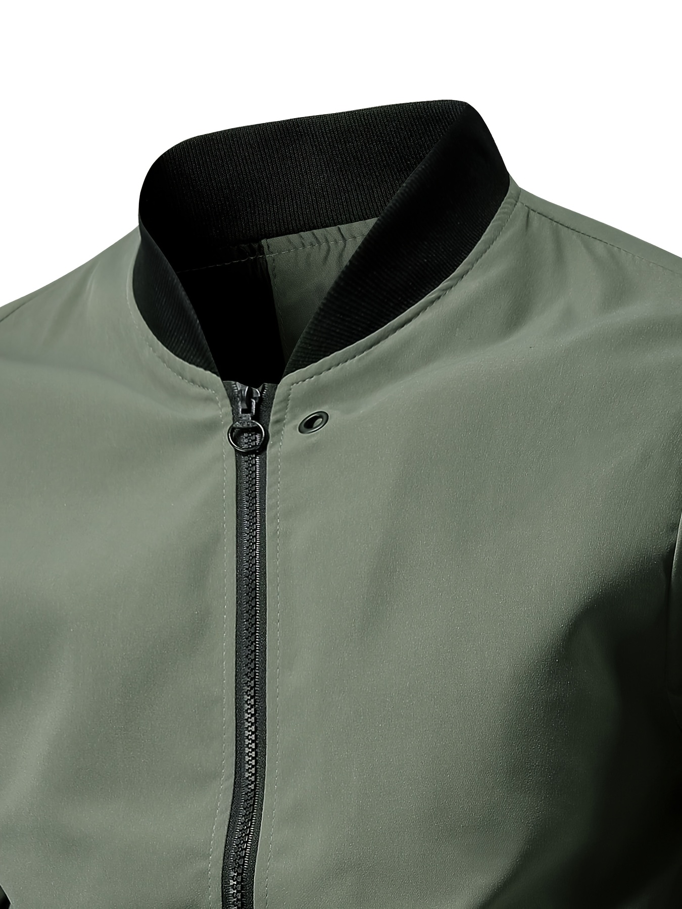 Lightweight Men'S Casual Jacket for Spring And Autumn, Stylish Solid Color Baseball Jacket, Suitable for Outdoor Sports And Leisure