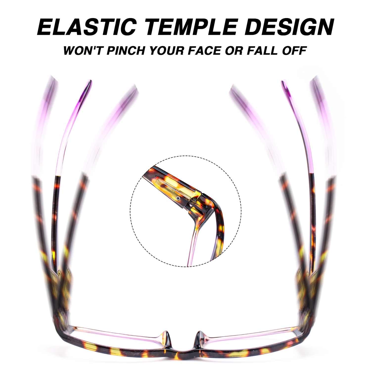 Retro Tortoiseshell Narrow Frame Reading Glasses, Slim Design