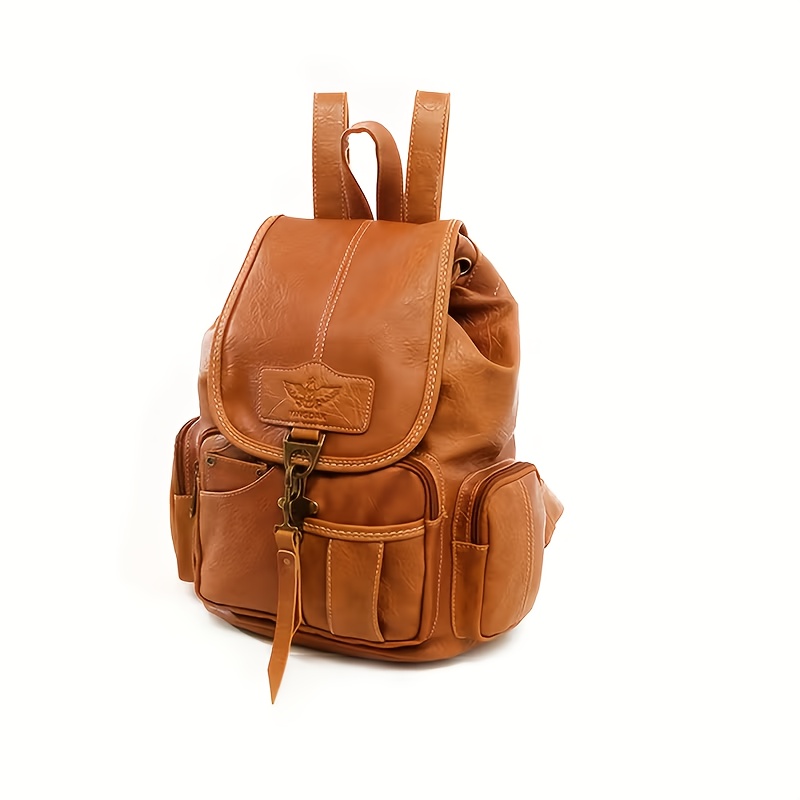 Image of Retro Backpack Fashion Trend Hook Women's Backpack Student Backpack Casual Backpack Women's Backpack