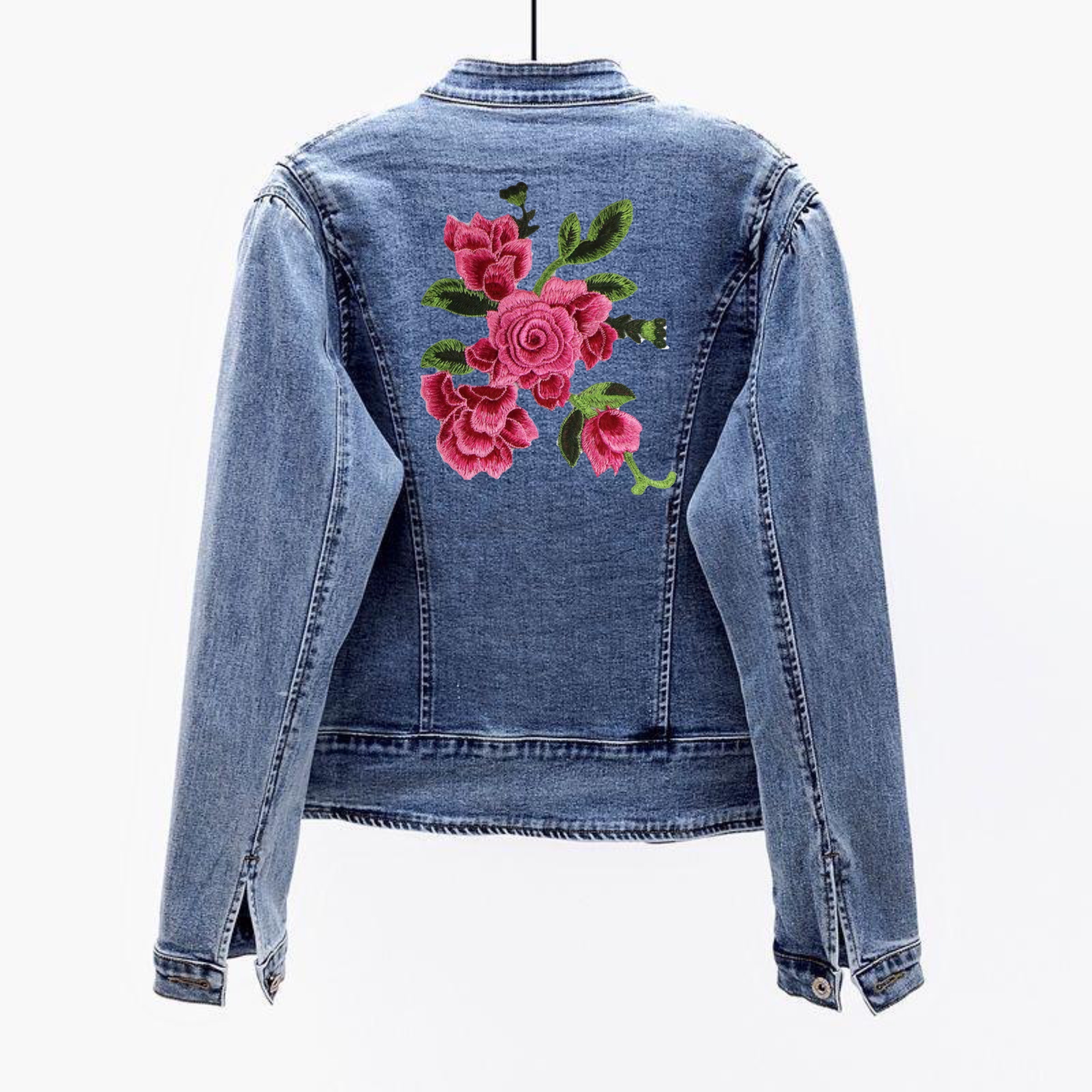 

1 patch brodé de pivoine à repasser/coudre, motif floral mélangé, accessoire de mode pour vestes, sacs, jeans - Décoration de vêtements à faire soi-même