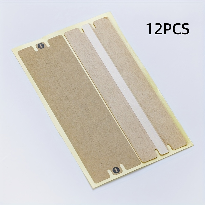 TEMU Bande d'étanchéité adhésive jetable en papier , autocollant d'étanchéité rectangulaire de haute qualité pour boîtes, emballages, adhésifs et