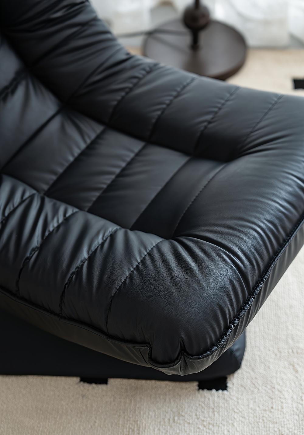 Adult Swivel Floor Chair - Lounge Chair with 360-Degree Rotation - Cushioned Banana Chair, Foldable & Comfortable Back Support Seat for Gaming, Reading, And Watching
