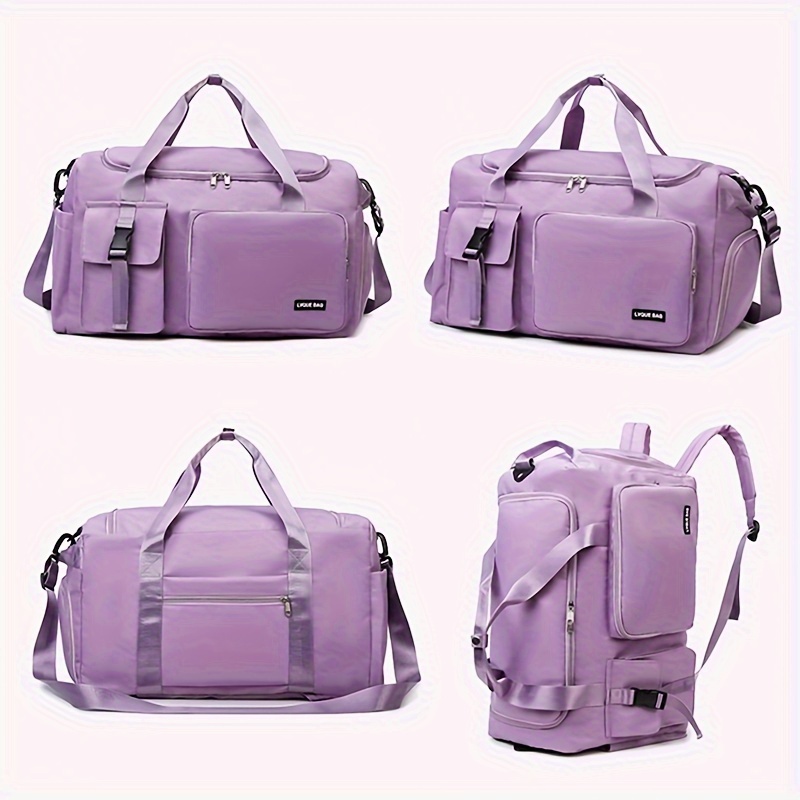 versatile women's travel gym bag chic pink multi functional
