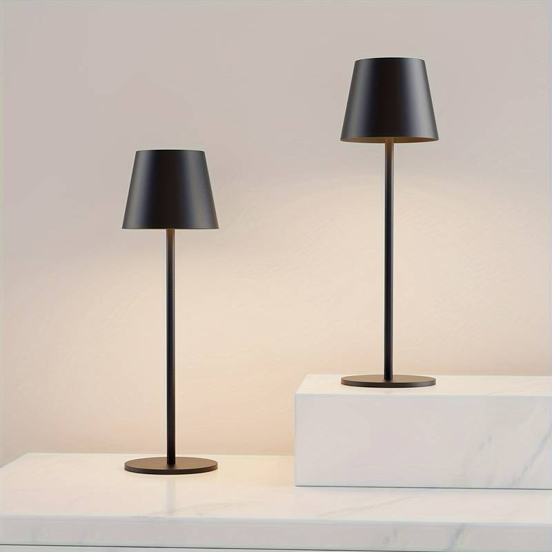 2 Pack Cordless Rechargeable Table Lamps - 5000mAh Battery, 3 Color Modes, Stepless Dimmable LED Desk Light For Home & Outdoor