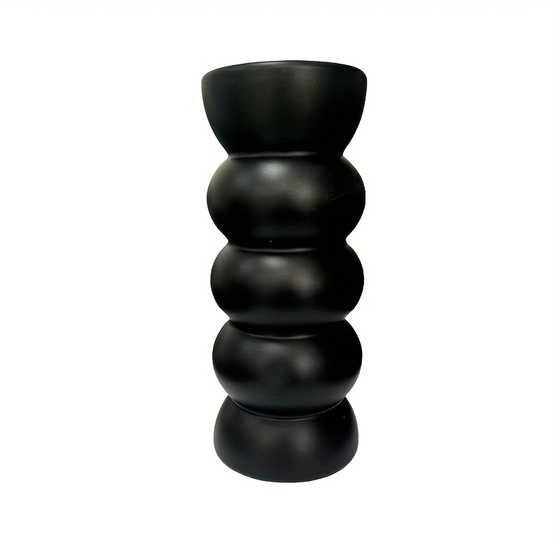 Image of Light Luxury Cylindrical Plastic Vase Home Decor Vase Ornament Hydroponic Fresh Flower Vase Faux Flower Vase Insert Flower Vase Decorative Bottle