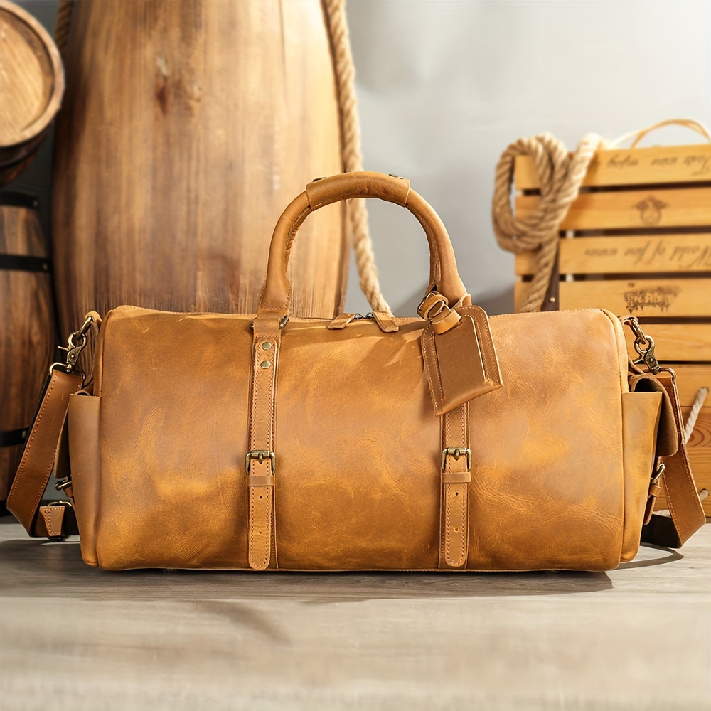 sac voyage en cuir grand sac à main spacieux Temu Switzerland