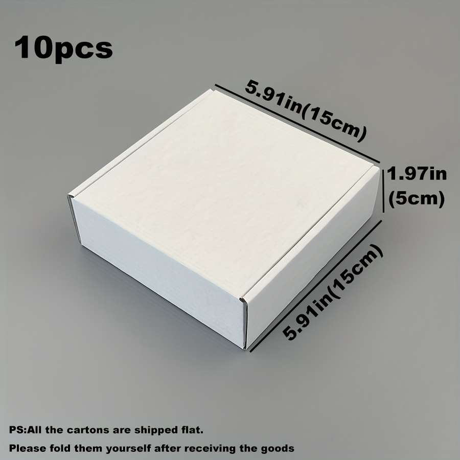 TEMU White 10pcs Thick Corrugated Cardboard Boxes, Sizes , Shipping Cartons, Packaging Boxes, Packing Boxes, Gift Boxes, Corrugated Cartons