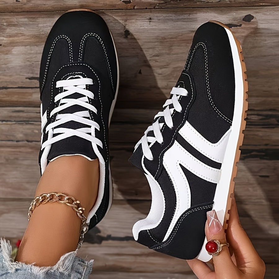 TEMU Chaussures décontractées, Chaussures plates, Chaussures de course, Chaussures de sport, Chaussures pour femme grande , Confortables et légères,