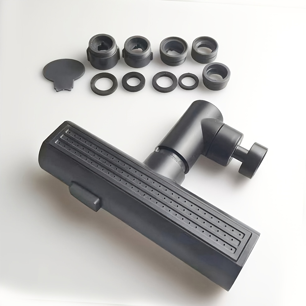 1 Set Upgraded 360 Degree Rotation Kitchen Head, 3 Functions Sink Aerator, Replacement Parts With 5 Adapters, Big Angle Rotatable Sprayer Head Extender