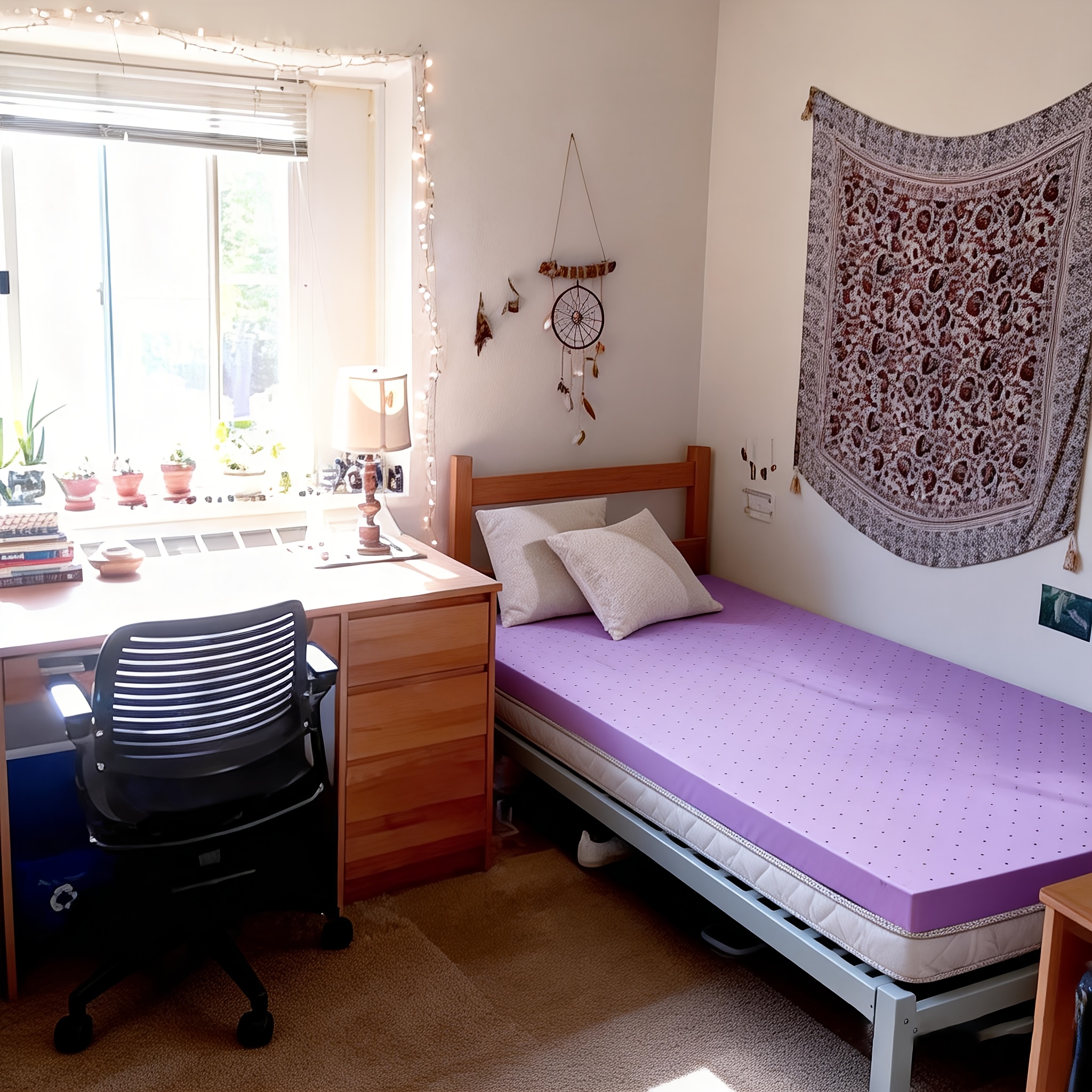 TEMU Gel Mattress Topper 2 Inch/3 Inch- Ventilated & Breathable, Soft Mattress Protector Pad For Twin/twin Xl/full/queen/king