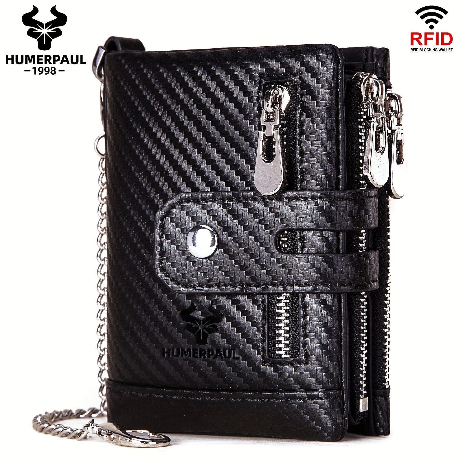 cowhide leather mens wallet coin purse rfid small card
