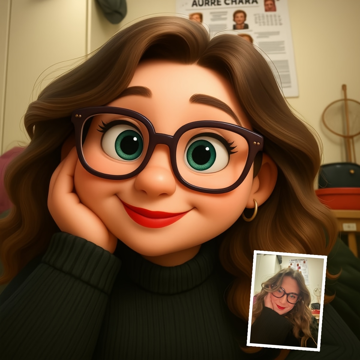 TEMU Un regalo personalizado con estilo anime, imanes y pegatinas de fotos personalizadas, impresión 2D, para regalos de y Navidad. forma creativa de