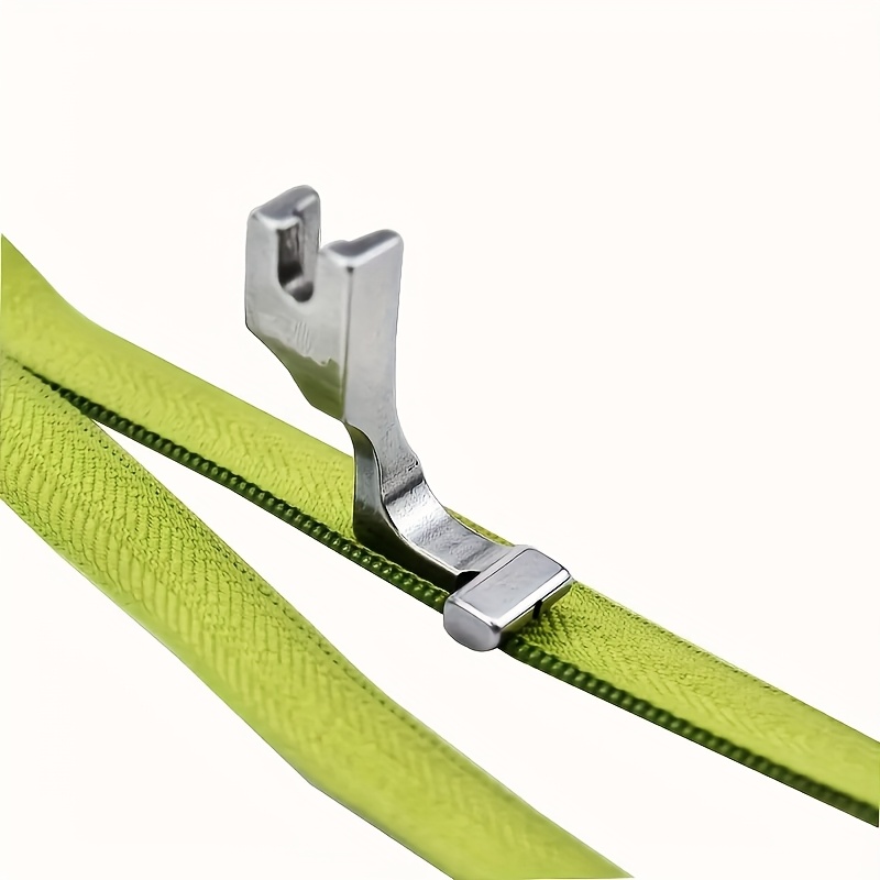 Image of 1pc Unilateral Presser Foot - Steel Construction, Invisible Zipper, Flat Car Sewing Machine Foot Stitching, Durable & , Stitching Machine Accessory, Modern Sewing Tool, Highquality Foot