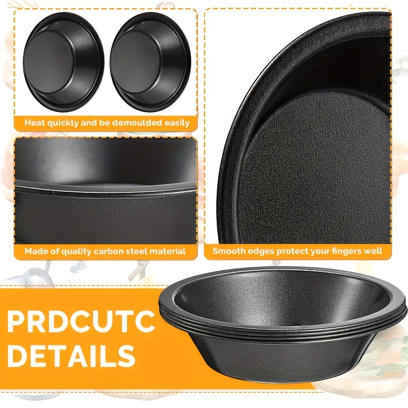 mini pie pans reusable round pie tins nonstick pie plate Temu Spain