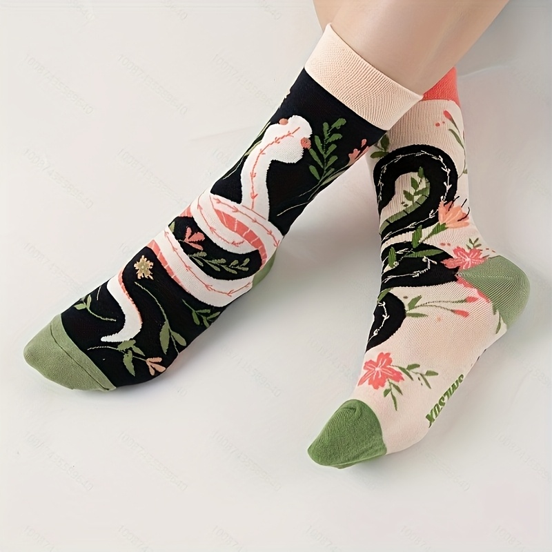 E-shop 1 Paar Damen Mid-Calf Socken, geeignet für Szenen: Tanz, Party, Festival, Outdoor