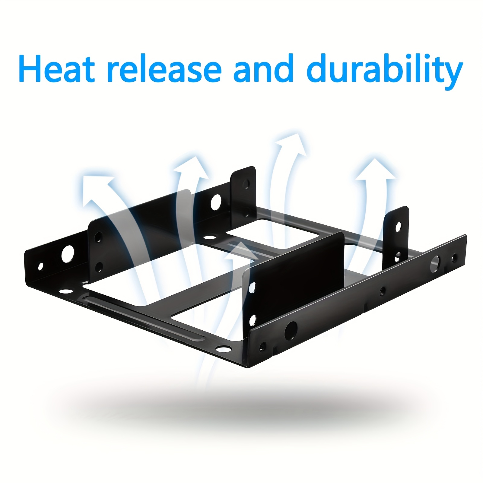 2 5 to 3 5 hard drive adapter durable metal ssd mount with heat release design pre drilled holes for   ideal for pc storage solutions ssd mounting solution durable metal construction secure mounting system hard drive rack 0