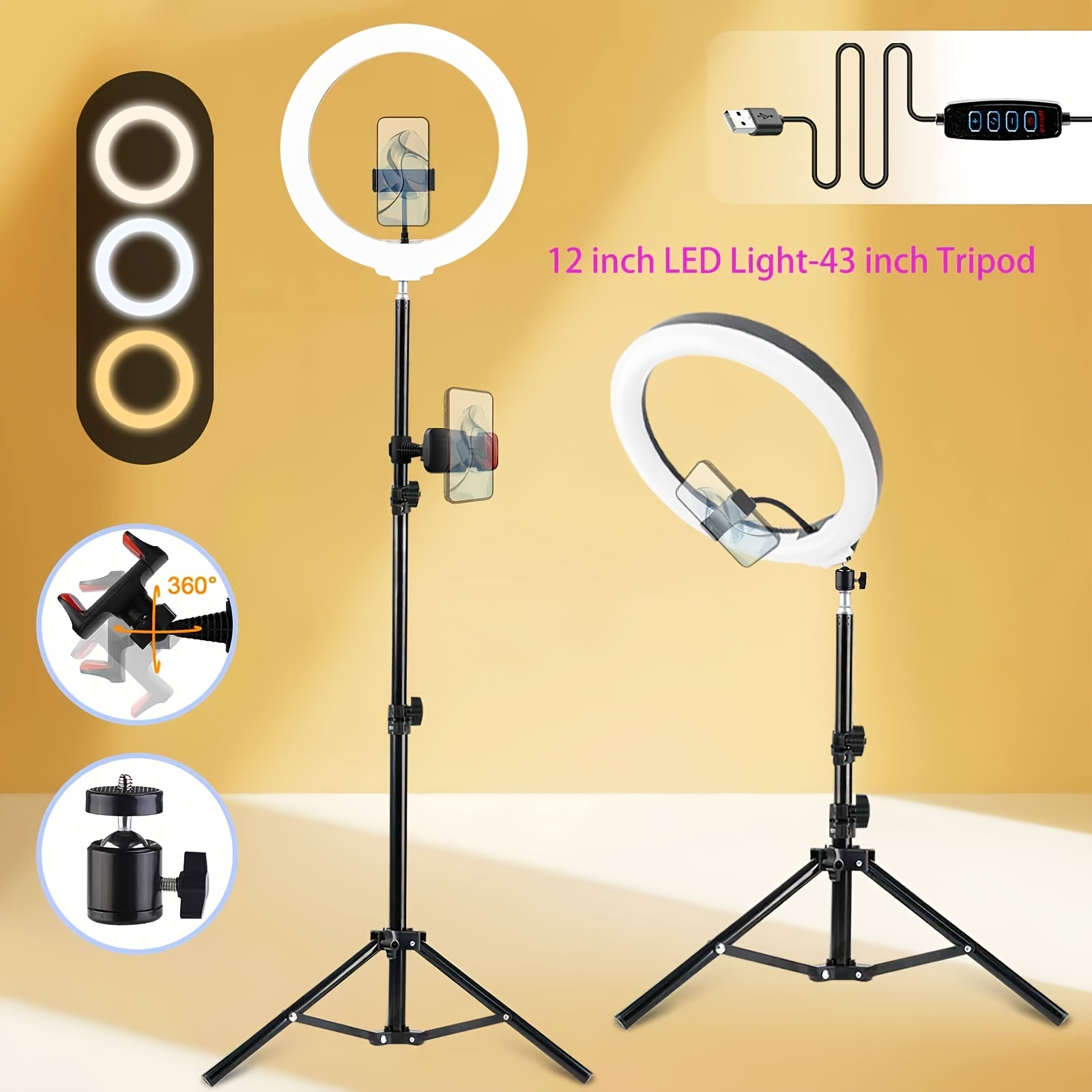 Ringlight Tiktok Light Stand Amazon Selfie Tik Tok Stand Light