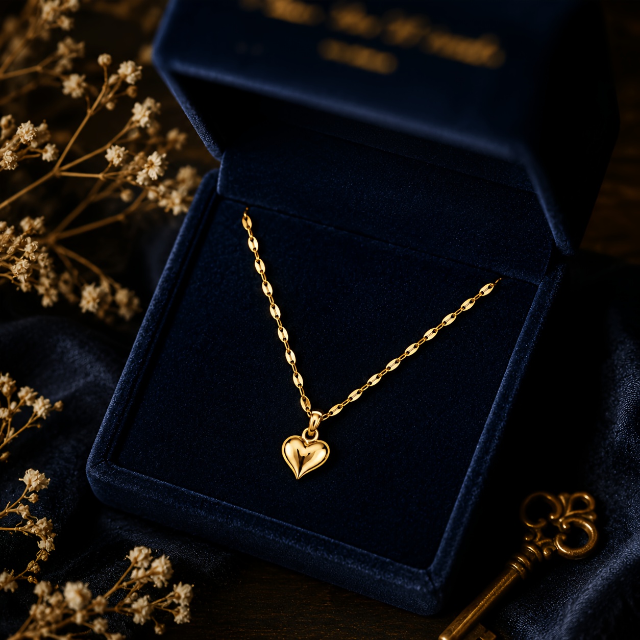 Women's 18K Gold-Plated Heart Pendant Necklace