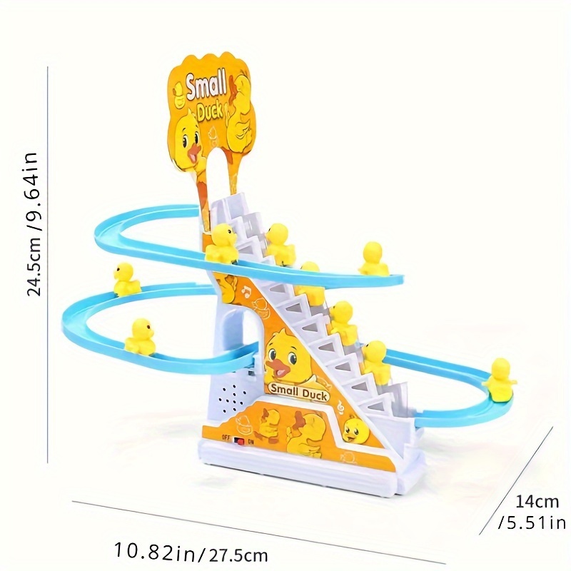 musical climbing ducks toy   duck slide track educational playset birthday gift halloween christmas thanksgiving childrens day new year present mixed colors plastic material details 5