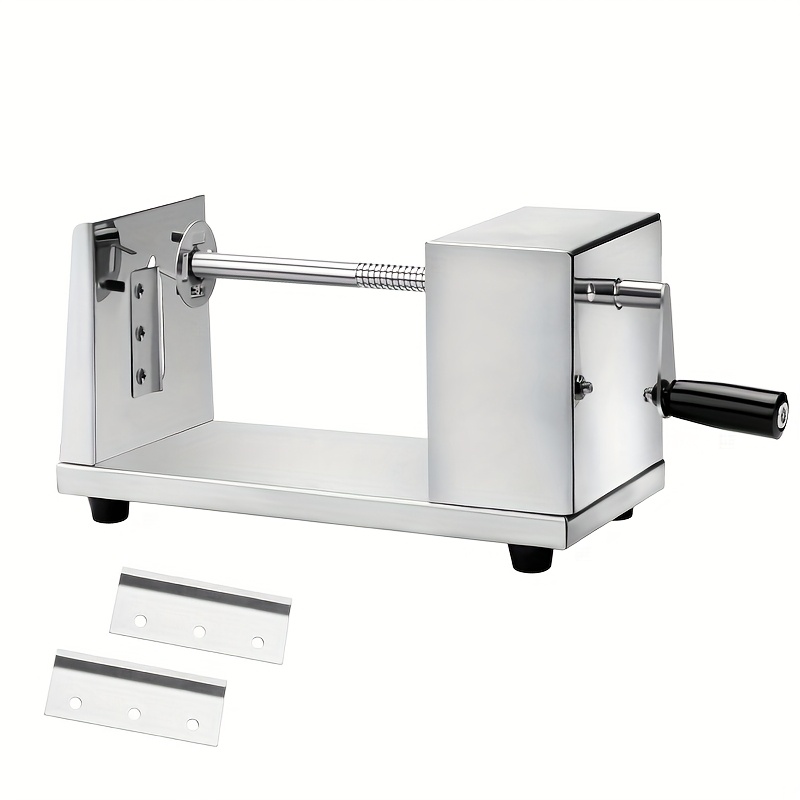 E-shop Manueller Kartoffelspiralschneider aus Edelstahl, Spiral-Gemüseschneider, Kartoffelchip-Maschine, geeignet für BBQ und Küchengebrauch