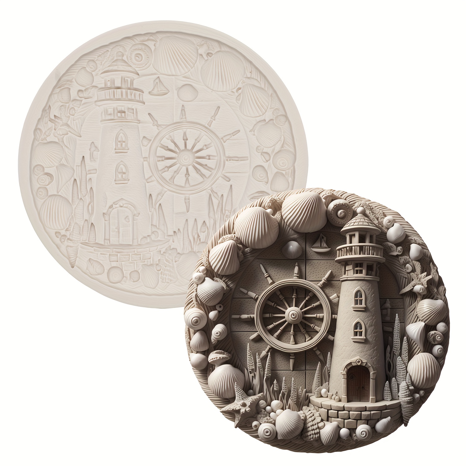 

Embroidery Lighthouse Silicone Mold - For Diy Cupcakes, Fondant, Jewelry Making & Chocolate Crafts - Halloween, Christmas, Easter, Thanksgiving