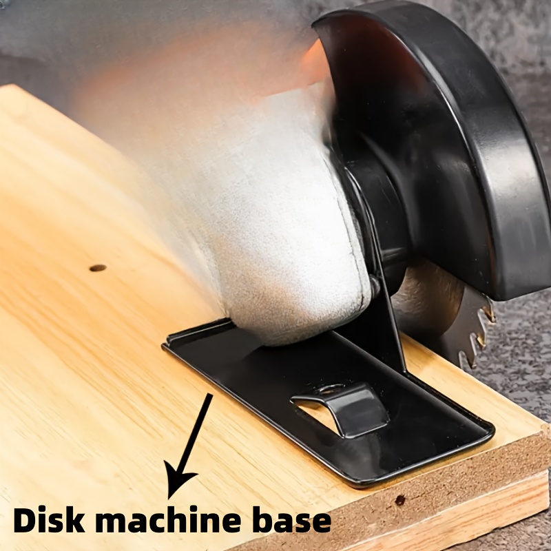 

Adjustable Metal Disk Machine Base Stand With Adjustable Knob And Protective , Compatible With Grinder And Woodworking Tools - Non-electric Manual