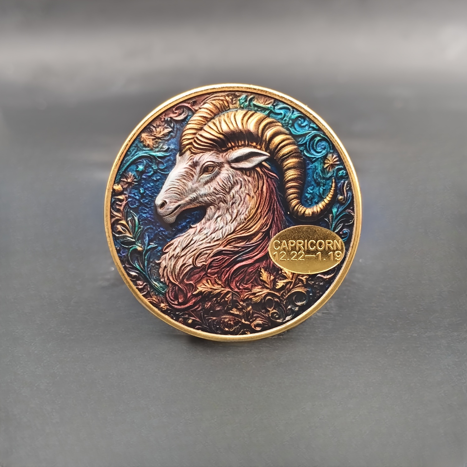 조디악 사인 수집용 코인 - 금속 페인트 기념 배지, 레오 & 쥬피터 리플리카 코인 디스플레이용 - 홈&주방 - Temu