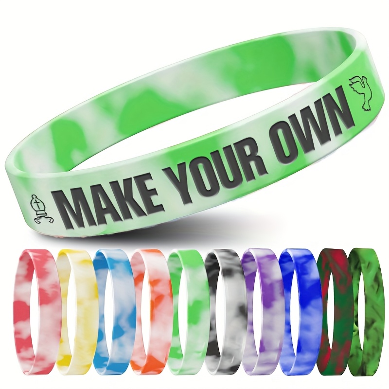 94pcs Custom Silicone Wristbands with Religious Patterns, Gift