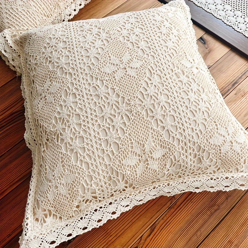 vintage floral lace throw pillow cover hand wash zipper Temu