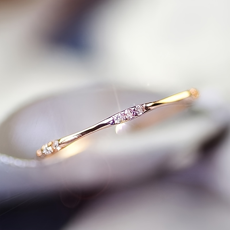 Women's CZ Ring for Everyday & Party Wear Copper Band