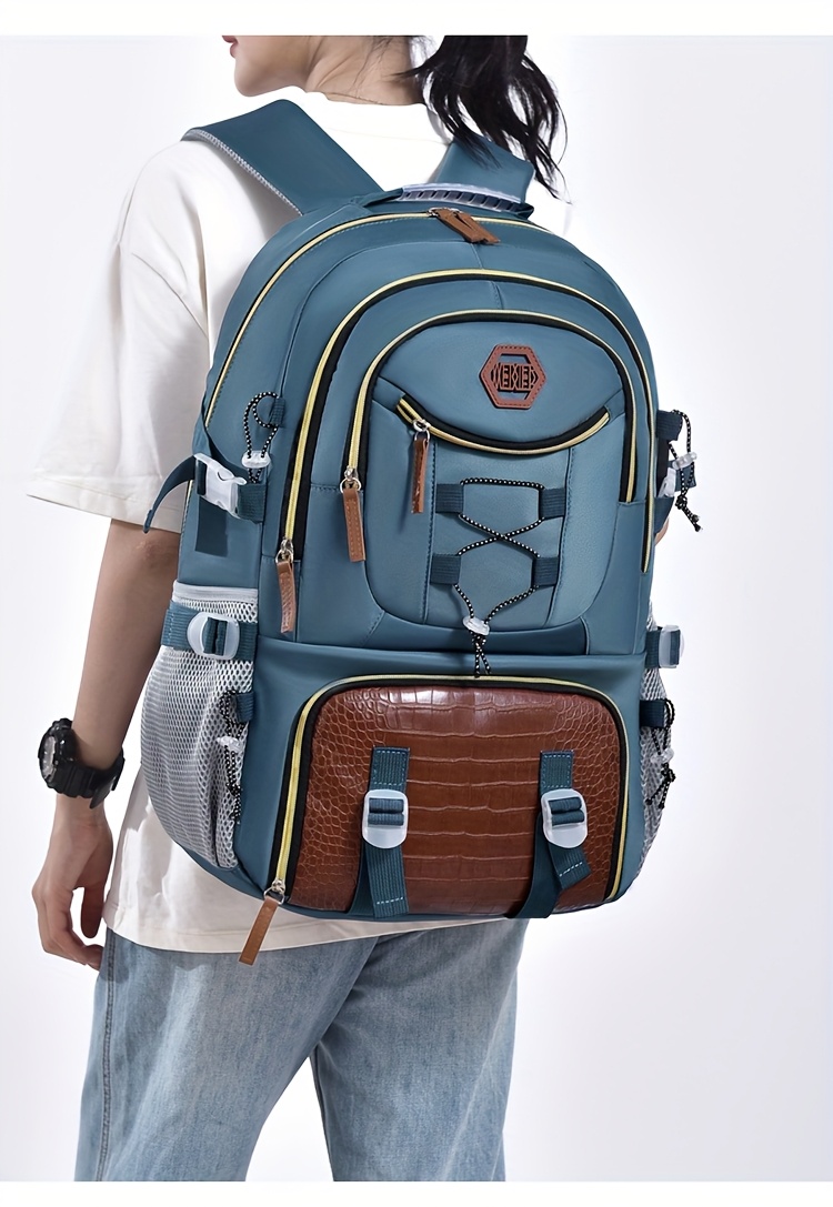 [Durable Travel Backpack] Durable Large Capacity Backpack | Separate Shoe Compartment, Easy-to-Clean, Multiple Compartments for Business Trips, Daily Use & Outdoor Travel - Holiday Gift, Adjustable Strap, Lightweight, Laptop Compartment, Travel Gear
