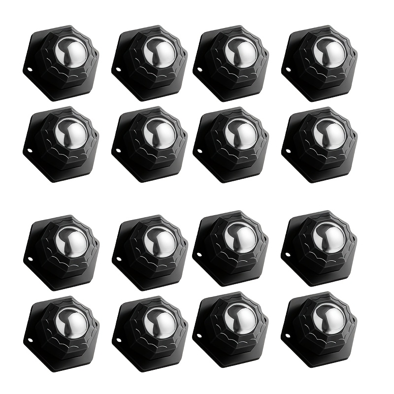 Image of 16pcs Heavy-duty Furniture Wheels With 360° Rotation, Self-adhesive Backing, Smooth Rollers For , Suitable For Heavy-duty Furniture
