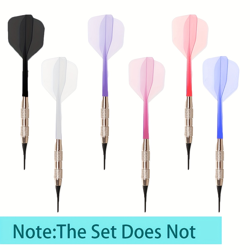 18pcs Durable Integrated Dart Shaft and Flights Set