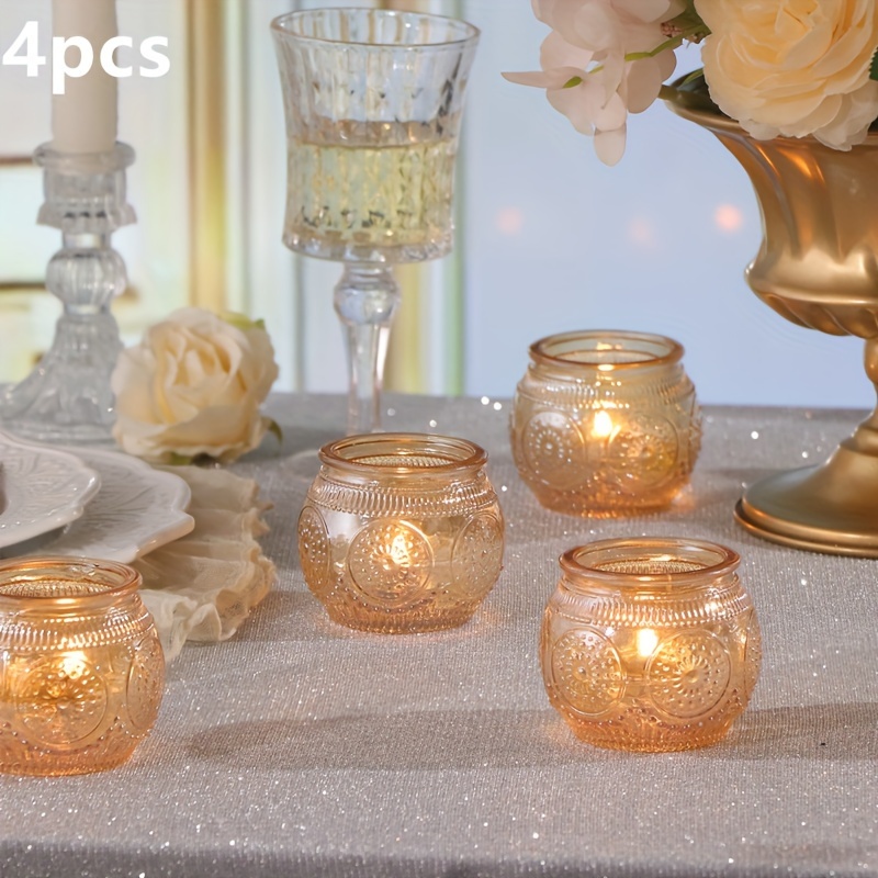 E-shop Theelichter Kerzenhalter für Hochzeitsparty und Geschenk, Kerzenhalter in Bulk Glas für Partydekoration