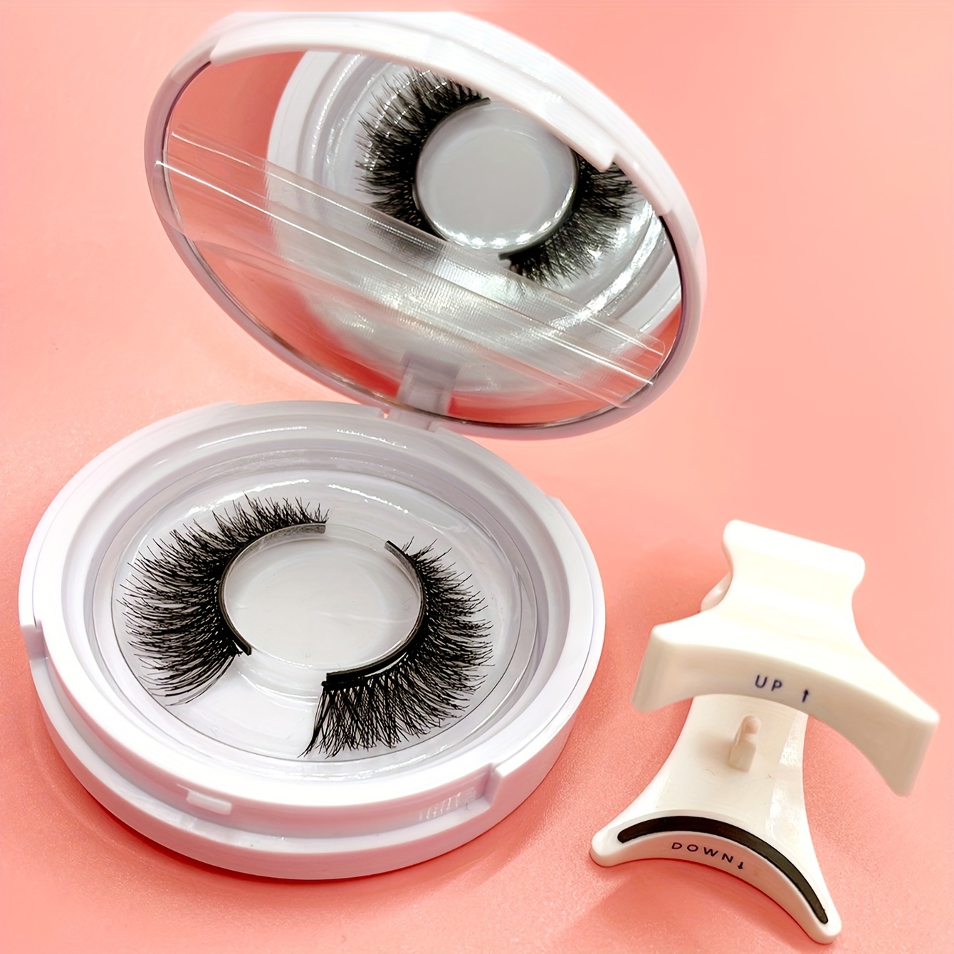 

Ultra-soft, Natural Magnetic False Eyelashes - Thick & Long-lasting, Reusable, Easy To Apply Magnetic Eyelashes With Applicator Natural Magnetic Eyelashes