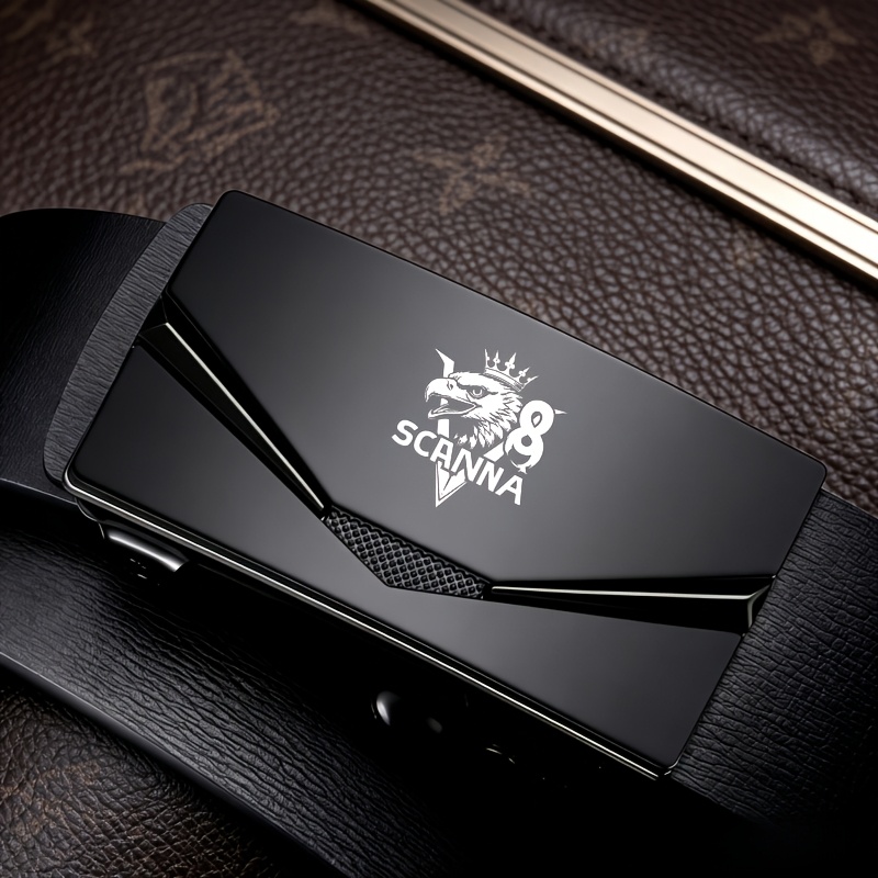 TEMU V8 Eagle Men's Belt, Automatic Design, Quick Adjustment Without Jamming, Durable And Wear-resistant, Suitable For Travel And Party Occasions, A