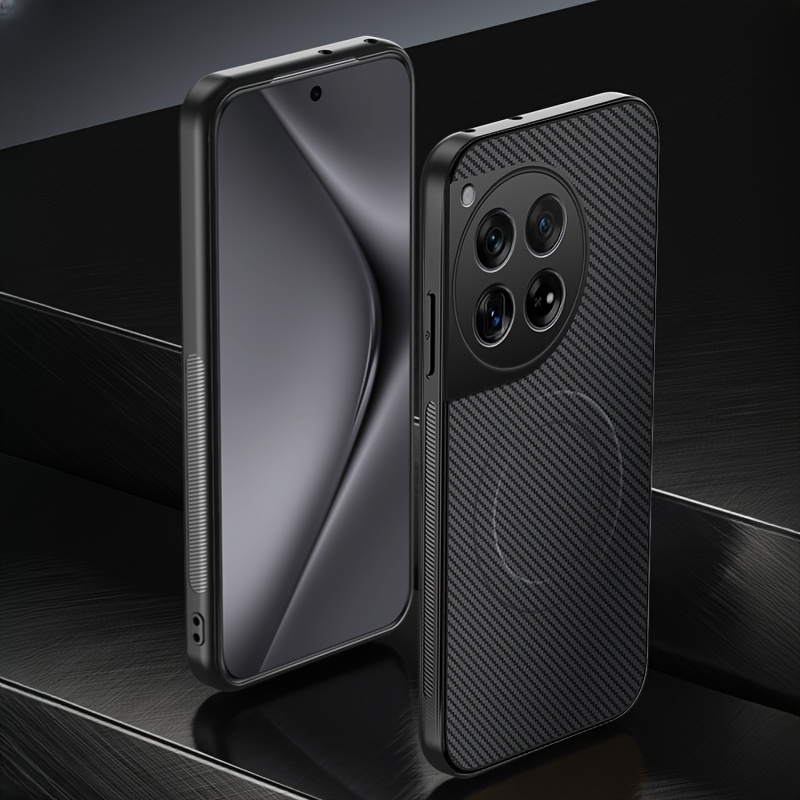 TEMU Phone Case - Suitable For Oneplus 11/11r/12/12r/13/13r Phone Cases, Luxurious Carbon Fiber Texture, Fully Wrapped Edges, Safe Protection, Easy