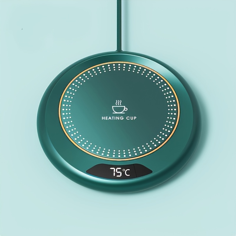TEMU 1pc Cup Heater (for Flat Bottomed Cups) Coffee And Tea Heating Device, Smart Usb Temperature Control, Suitable For Cars And Rvs, 5v, 2a Power Output, Birthday Or Valentine's Day Gift