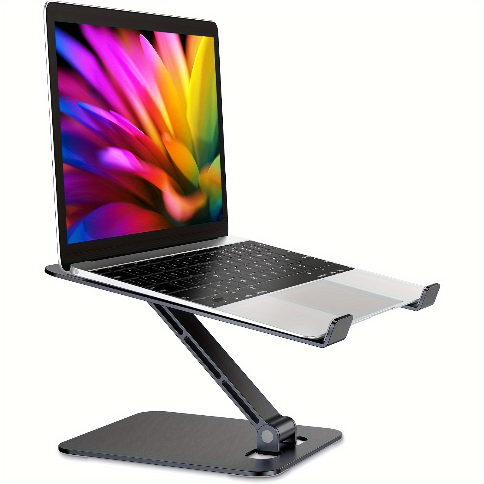 

Laptop Stand, Height Adjustable Ergonomic Computer Stand For Desk, Aluminum Portable Laptop Riser Holder Mount Compatible With Pro Air, All Notebooks 10-16" (black)