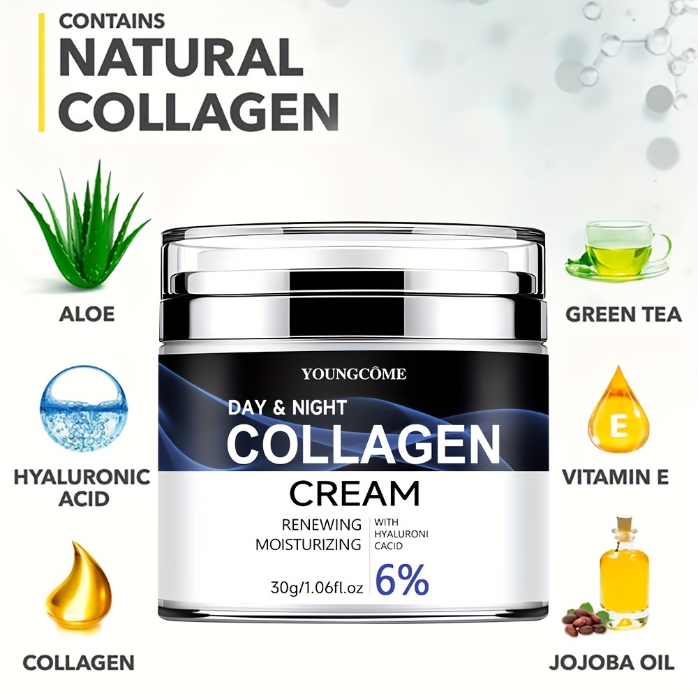 Collagen Cream Hydrating Renewing Face Moisturizer Temu