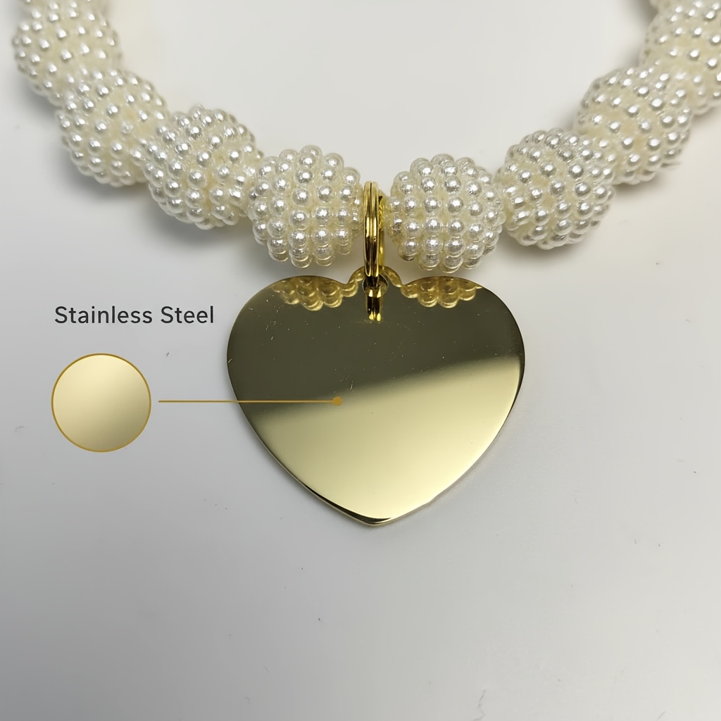 Customizable Pet Necklace, Instagram-Style Dog and Cat Accessory