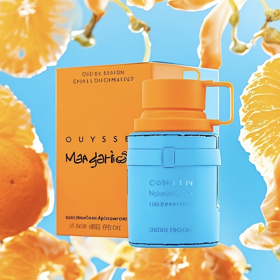 Armaf Odyssey Mandarin Sky Men's Eau de Eau, 3.4oz - Vibrant citrus scents with floral and fruity aromas - Lasting scents for dates, parties and holidays - Unleash your glamour in style