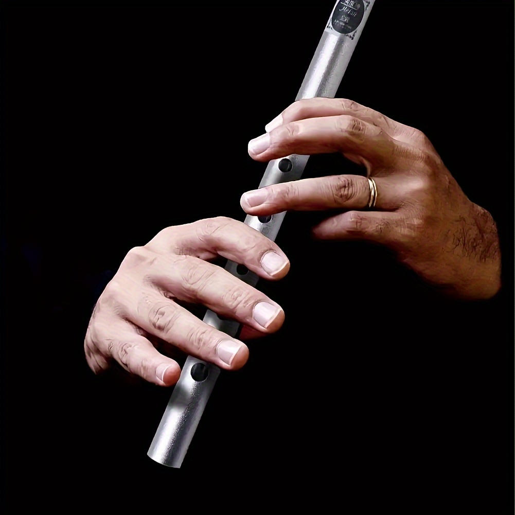 Irish Whistle C/D Key Aluminum Alloy Material Suitable for Beginners Straight Vertical Flute Instrument